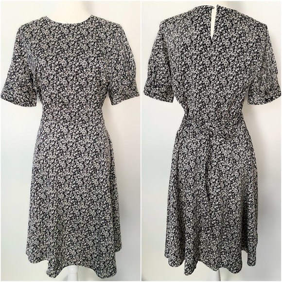 H&M Floral Short Sleeve Spring Summer Dress - Picture 3 of 16